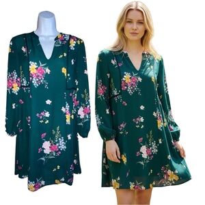 Old Navy Boho Women’s XS Green Floral Lightweight Peasant Dress
